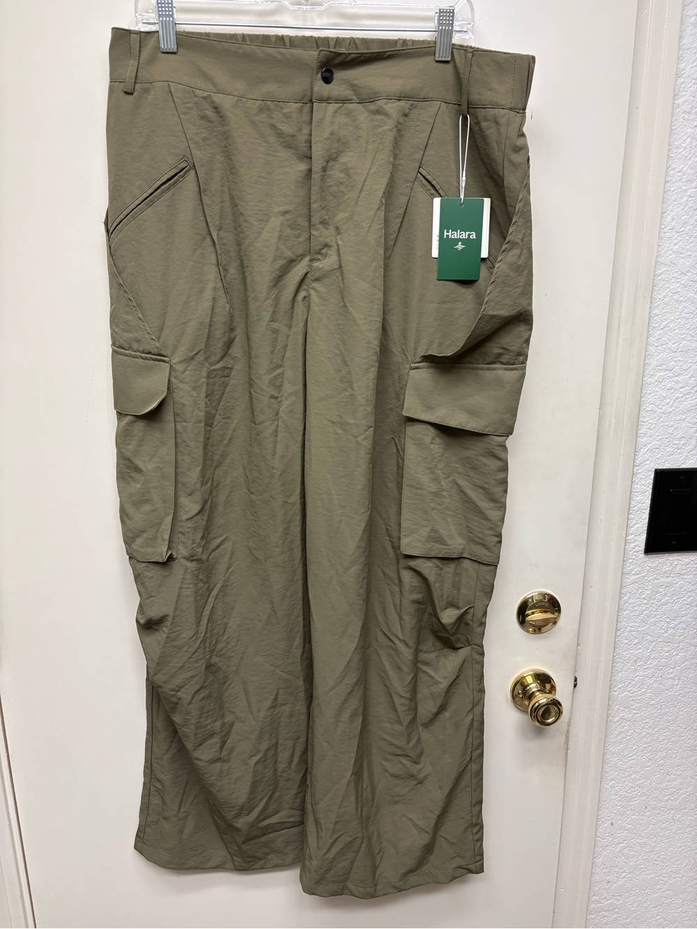 HALARA Light Olive Green Cargo Trousers